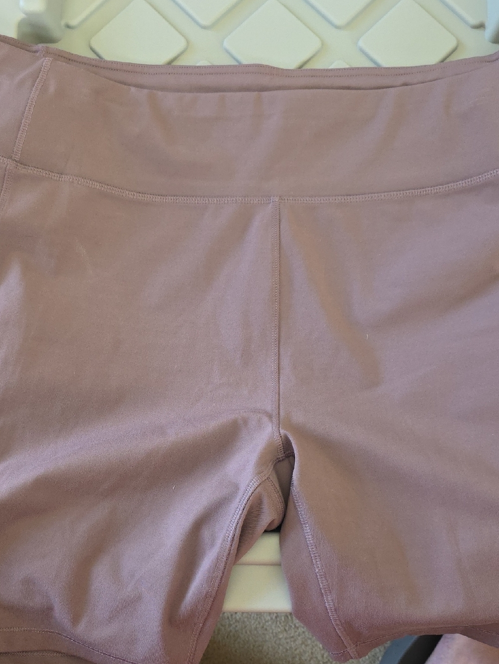 MTA Sport Lilac High-Waist Workout Shorts